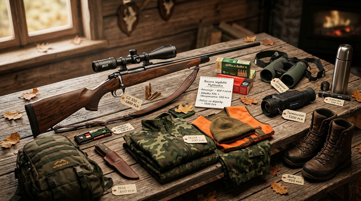 Koszty roczne aktywnego myśliwego 2026 – realistyczny budżet